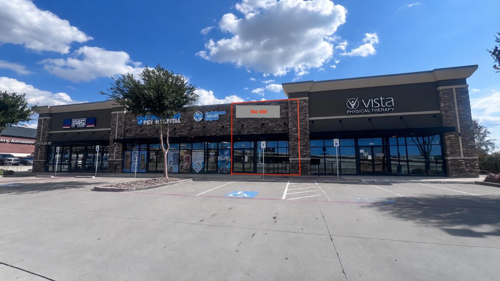 Move-In Ready Retail Space on University Drive in Little Elm with Open Layout & Glass Storefront
