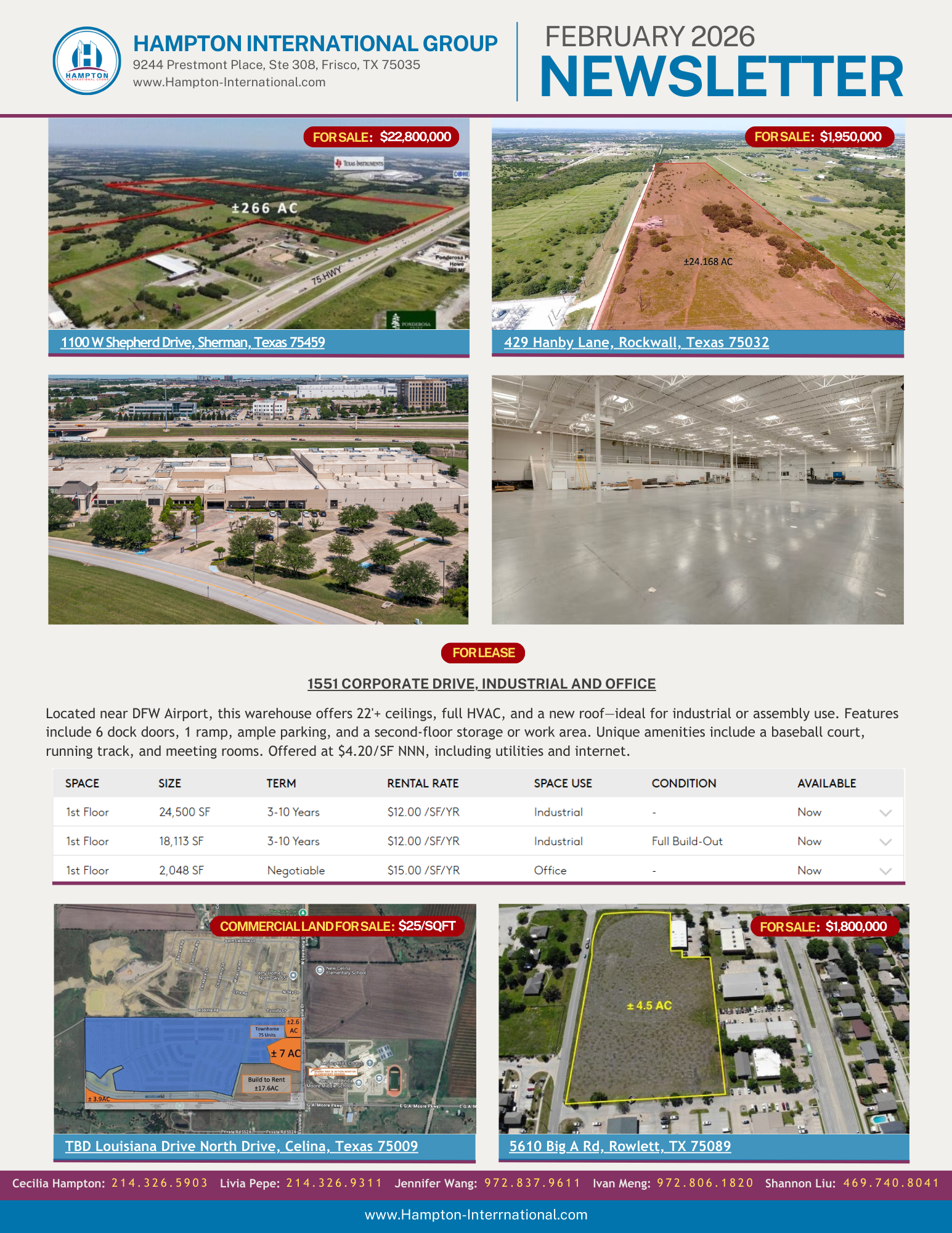 4 Hampton International Group Shares February 2026 Newsletter